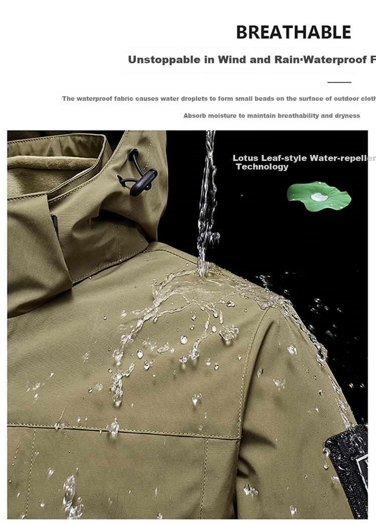 JEEP SPIRIT Men's Jacket, Autumn And Winter Korean Style Coat, Men's Three-In Detachable Outerwear, Khaki, L 3