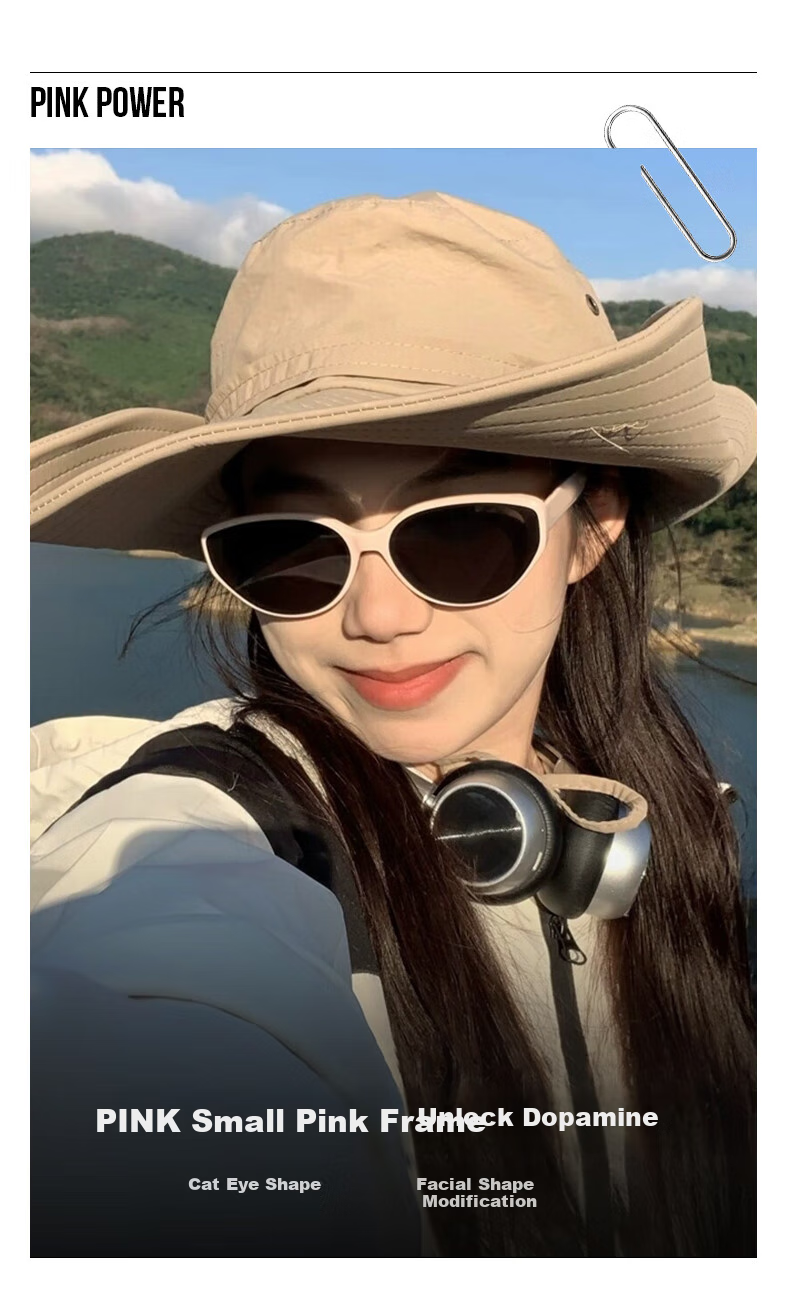 LOHO Cat Eye Sunglasses for Women, Elegant Look, Face-Slimming Effect, UV Protection, Sun Protection, Square And Round Face Glasses 2