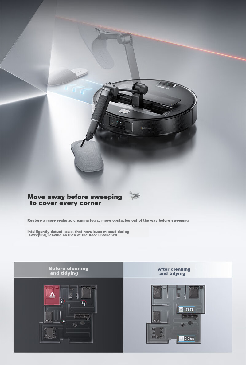 Roborock G30S Pro Robot Vacuum and Mop Combo Automatic Water Supply and Dust Collection Floor Cleaner A2780RR 7