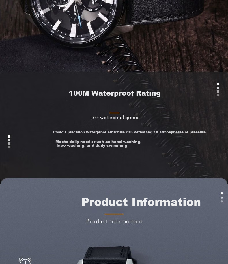 CASIO Men's Watch, EDIFICE Earth Heart Quartz Exam Japanese And Korean Style Gift Box Edition for Boyfriend, EFR-303L 5