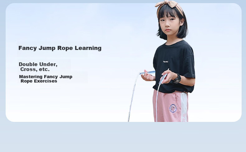 Oufanda Jump Rope Sand-Specific 2.0 for Children, Primary And Secondary School Students, First Grade Exam Preparation, Speed Test, Kindergarten Beginners 26