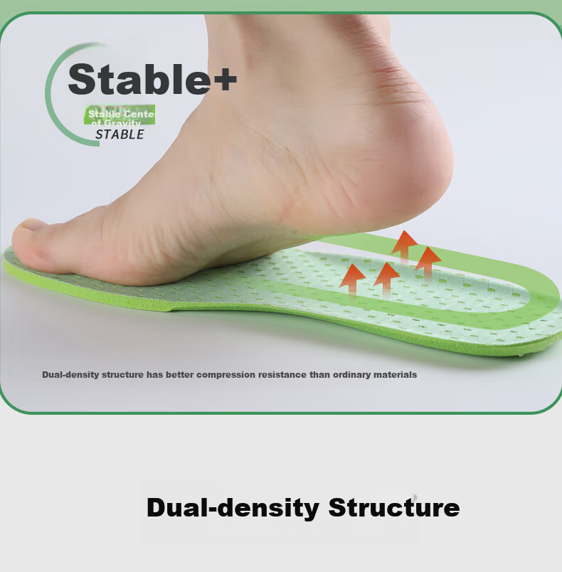 FOOTOPPO Mint Deodorizing Insoles for Men, Odor-Resistant Fragrant Sports Sweat-Absorbing Breathable Work Safety Shoes Long-Lasting Antibacterial Insoles Ultra-Soft Women's 7