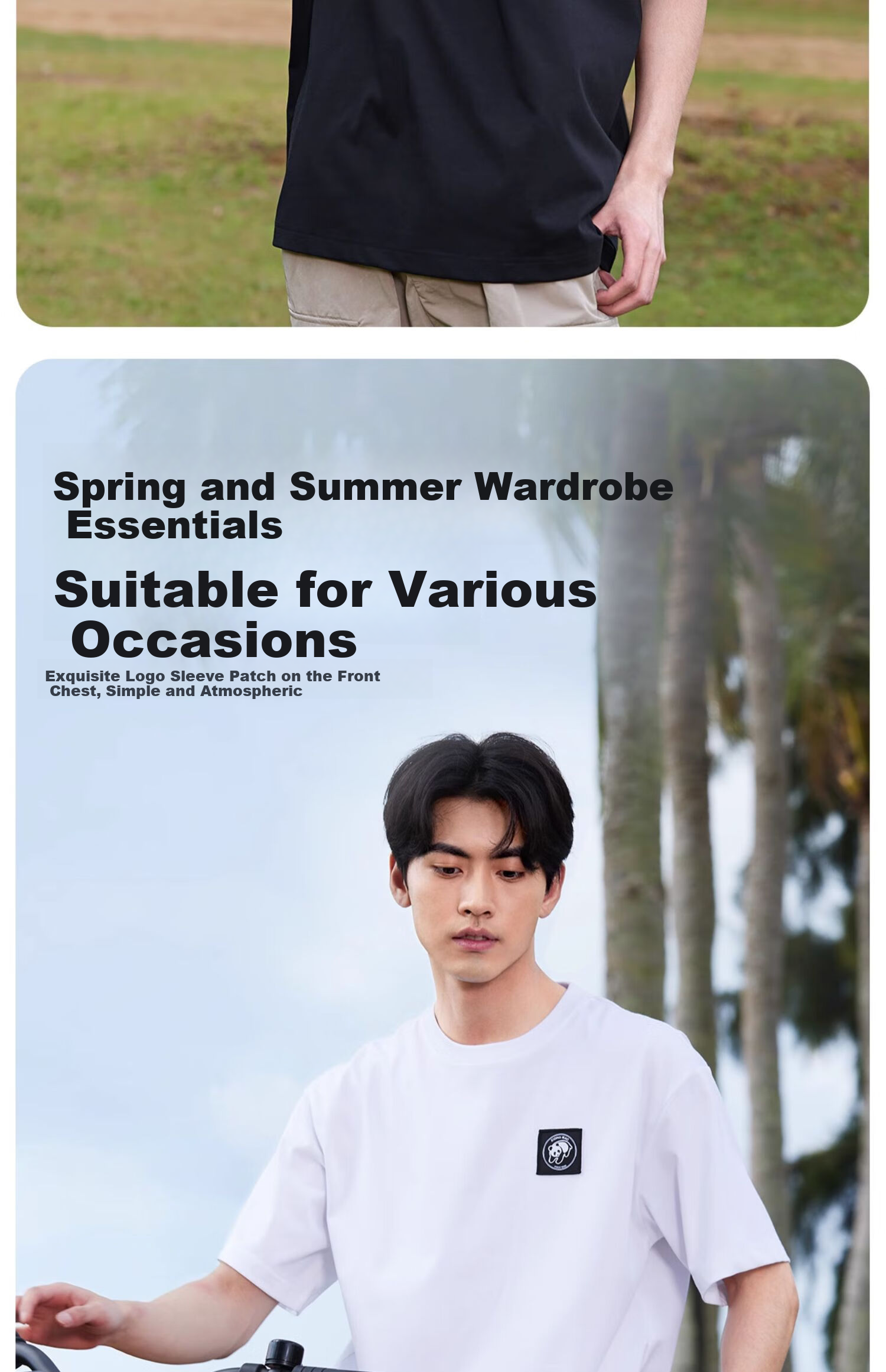 CAMEL Outdoor Unisex Casual Short-Sleeve T-Shirt, Round Neck, Cool And Breathable Top [Panda Collaboration] A34BA6K170 8