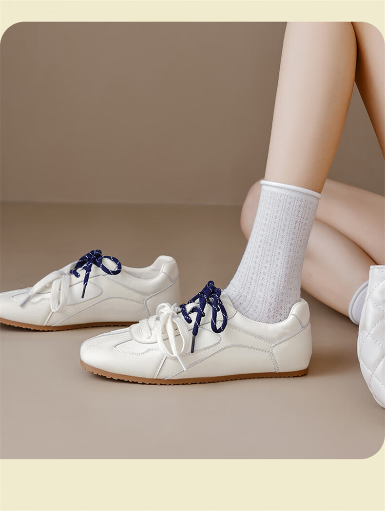 DAPHNE Women's Ballet Flats, 2026 New Spring Casual Shoes, Versatile Single Shoes, Thin-Soled Sneakers, White Shoes for Wome 7