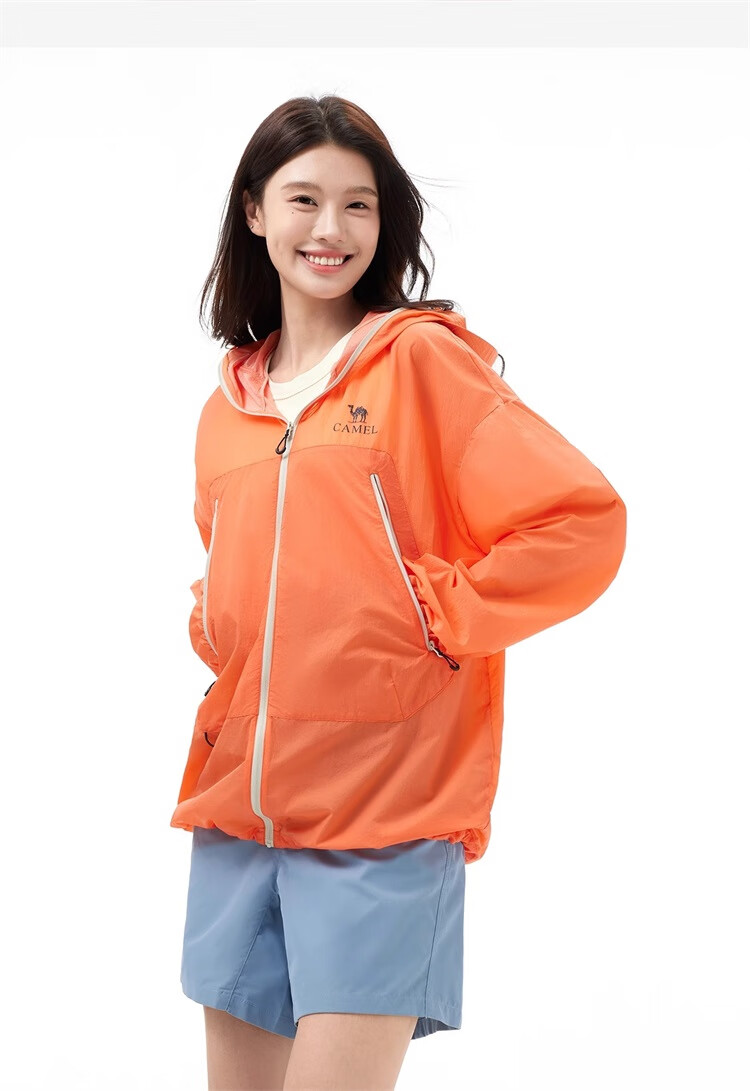 CAMEL Outdoor Sunscreen Jacket Unisex Spring Summer UV Protection Lightweight Coat [Wang Junkai Edition] 25