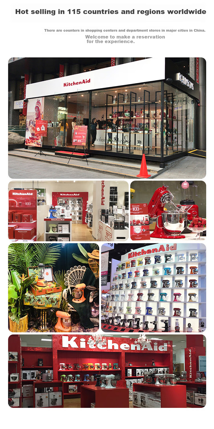KitchenAid (Kaishanyi) Meat Grinder, Home Small Multifunctional Kitchen Food Processor, Chopper, Baby Food Maker, Emperor Red, 5KFC3516CER 11
