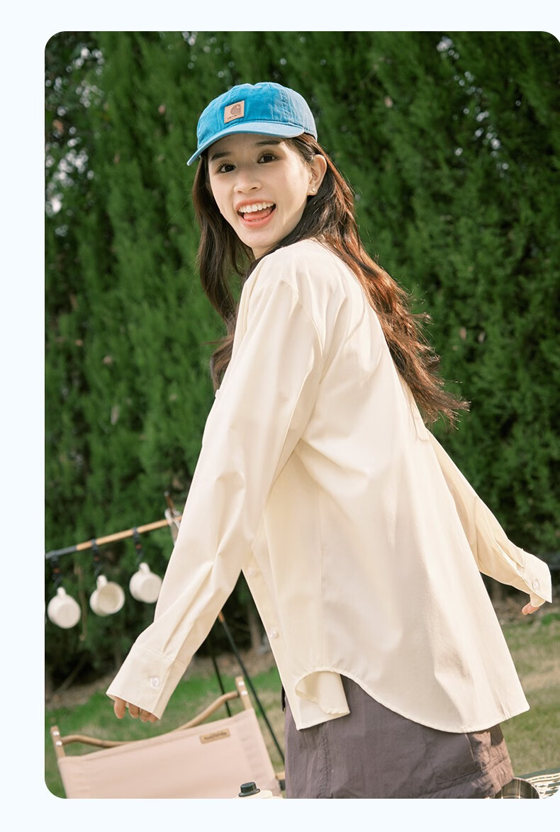 Jeanswest Women's Shirt, Summer Trendy Style, Solid Color Versatile, Four-Way Stretch Sun Protection Blouse, Ladies Top, Yellow, Size L 8