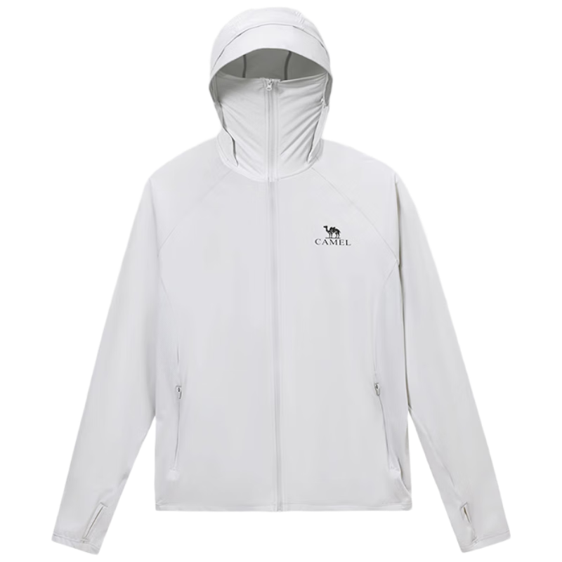 CAMEL Cold White Skin Outdoor Sunscreen Jacket 25 Spring Summer New Unisex Original Yarn Cooling UPF2000 Coat Sun Protection Clothing V103