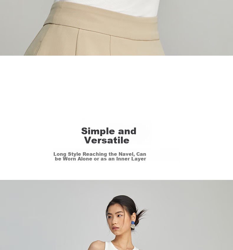 TINGE White Camisole Tank Top for Women, Thin Style with Built-In Bra Pads, Inner Wear Or Outer Wear Top 11