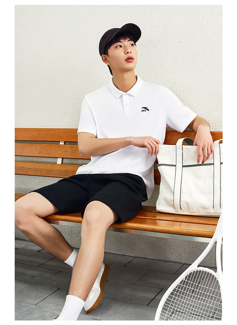Anta Xingdong Polo | Casual Collared Short Sleeve Men's Summer Quick-Dry Business Commuter Colorful Polo Shirt Top 4