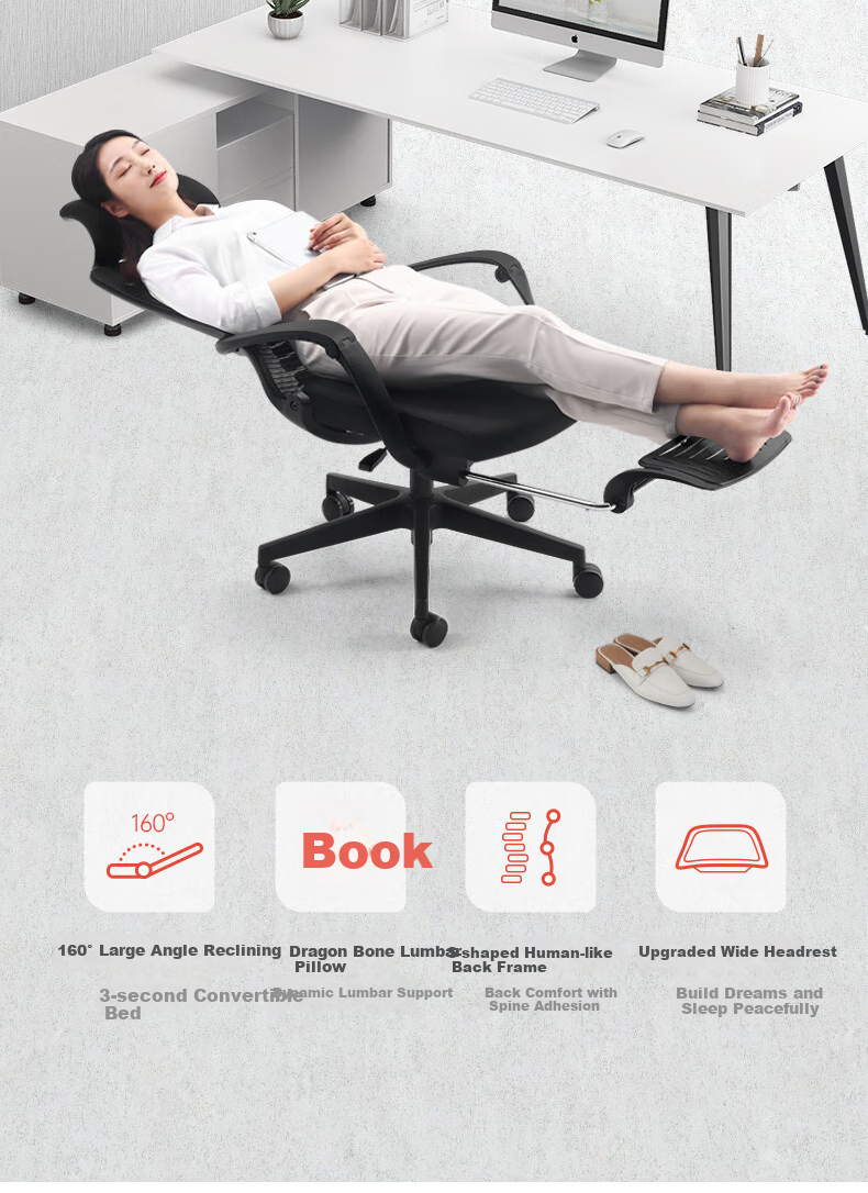 SIHOO M88 Ergonomic Chair, Office Chair, Reclining Nap Chair, Computer Chair, Comfortable for Long Sitting, Ergonomic Seat 4