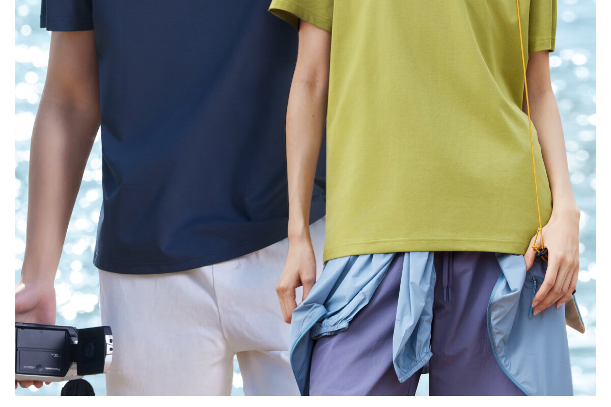 CAMEL Men's Quick-Dry Sun Protection Short-Sleeve T-Shirt, Round Neck Half-Sleeve Tee for Spring And Summer, Breathable Antibacterial T-Shirt, M15BA5E094 17