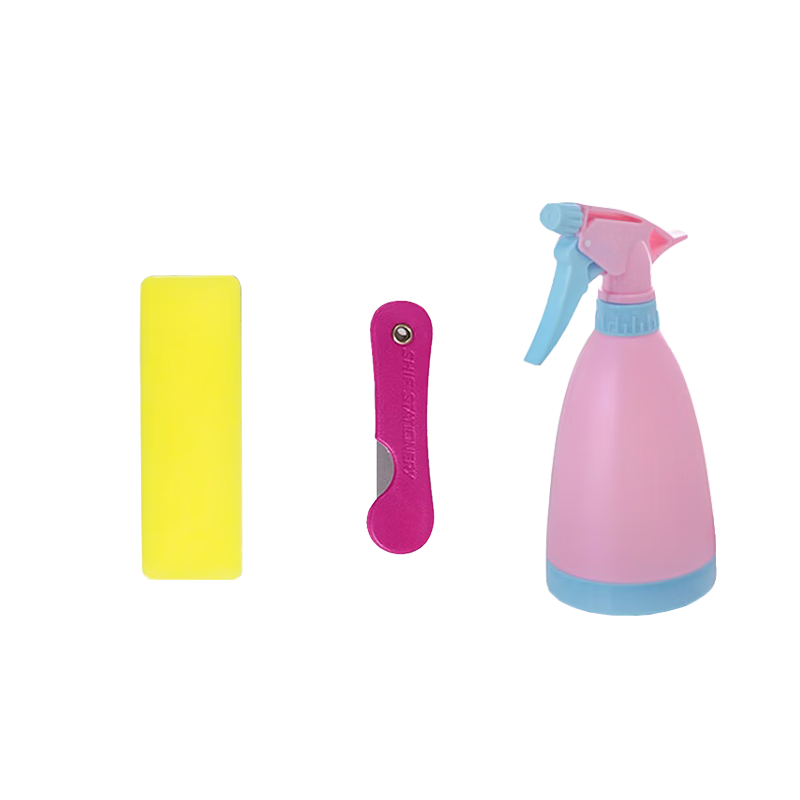 Modouyu Wall Sticker Application Tool, 3650 Wallpaper Scraper, Utility Knife, Hand-Pressed Spray Bottle, Glass Cleaning Large Spray Bottle