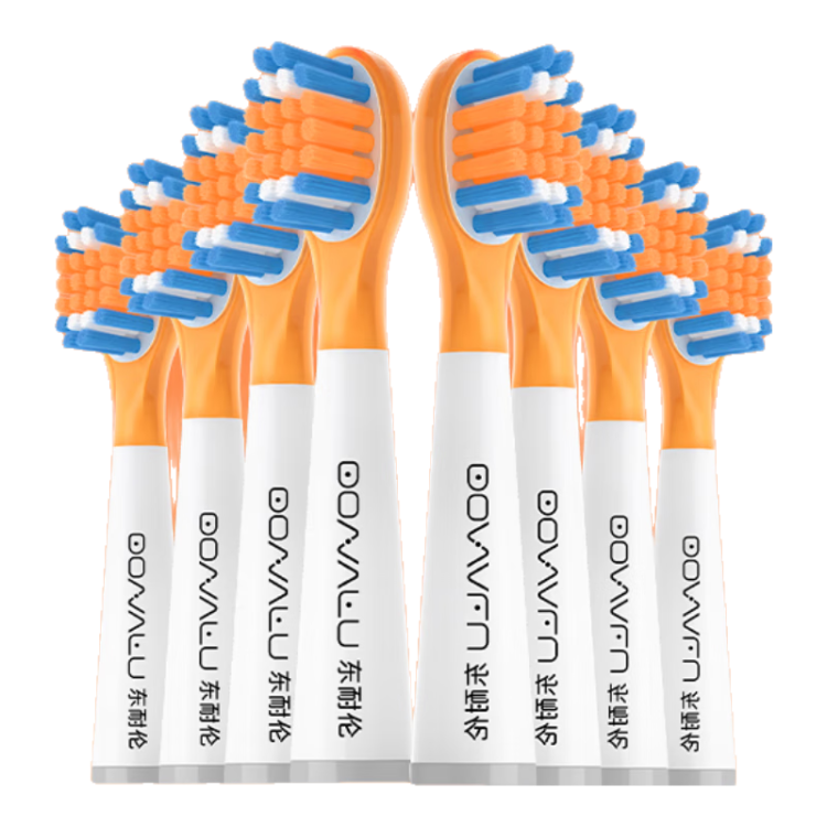 Dong Nai Lun Compatible with Usmile Smiles Plus Electric Toothbrush Heads, Gentle on Children's Tender Gums, Shock-Absorbing Full-Effect Cleaning Model, 8-Pack, Compatible with Usmile Children's Toothbrushes