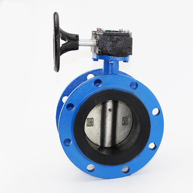 远洋阀门智控- 法兰涡轮蝶阀 法兰式软密封蝶阀 d341x-16c dn80