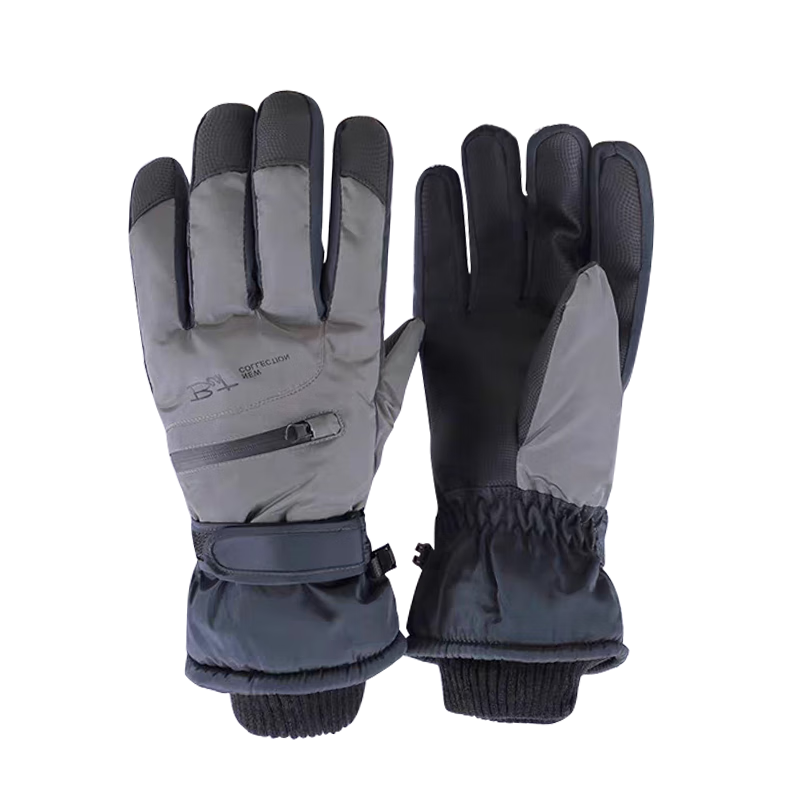 Jian Cai Ski Gloves Men Four Seasons Fleece Thickened Water-Repellent Touchscreen Outdoor Sports Cold-Resistant Warm Cotton Gloves Women