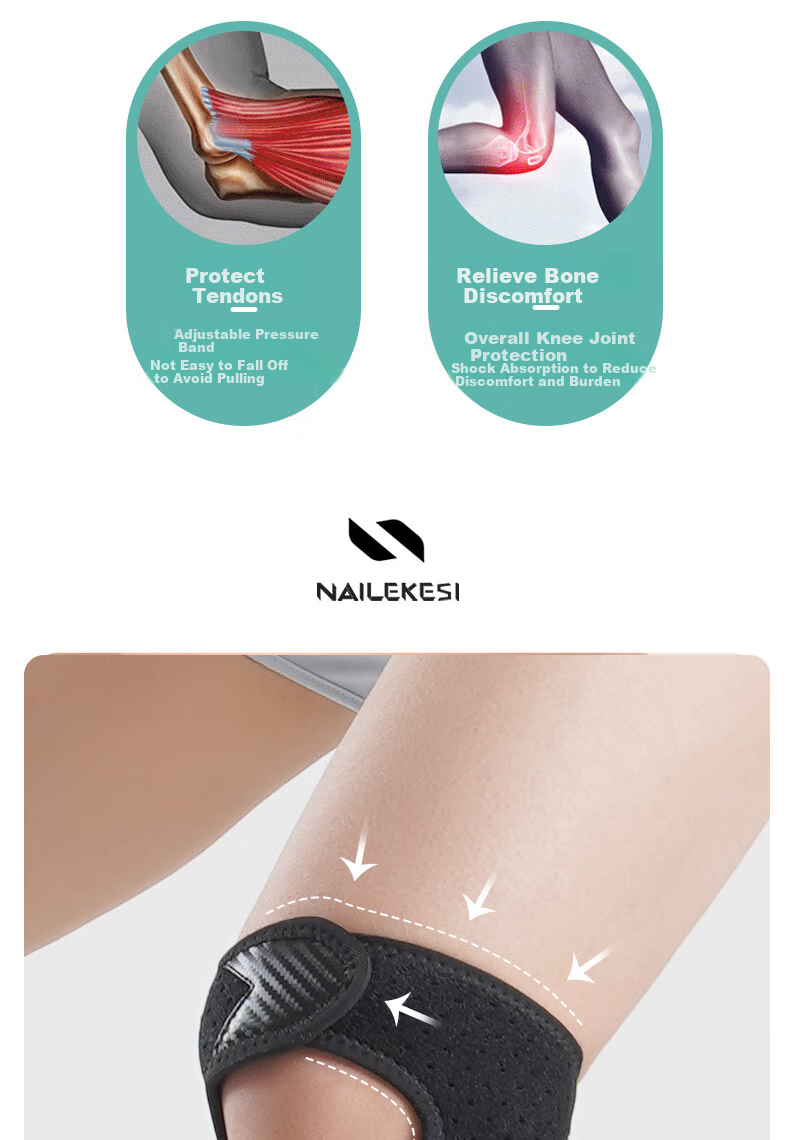 NAILEKESI N Sports Knee Brace for Women, Patellar Strap, Running Knee Support, Hiking And Mountaineering, Outdoor Professional Equipment 3