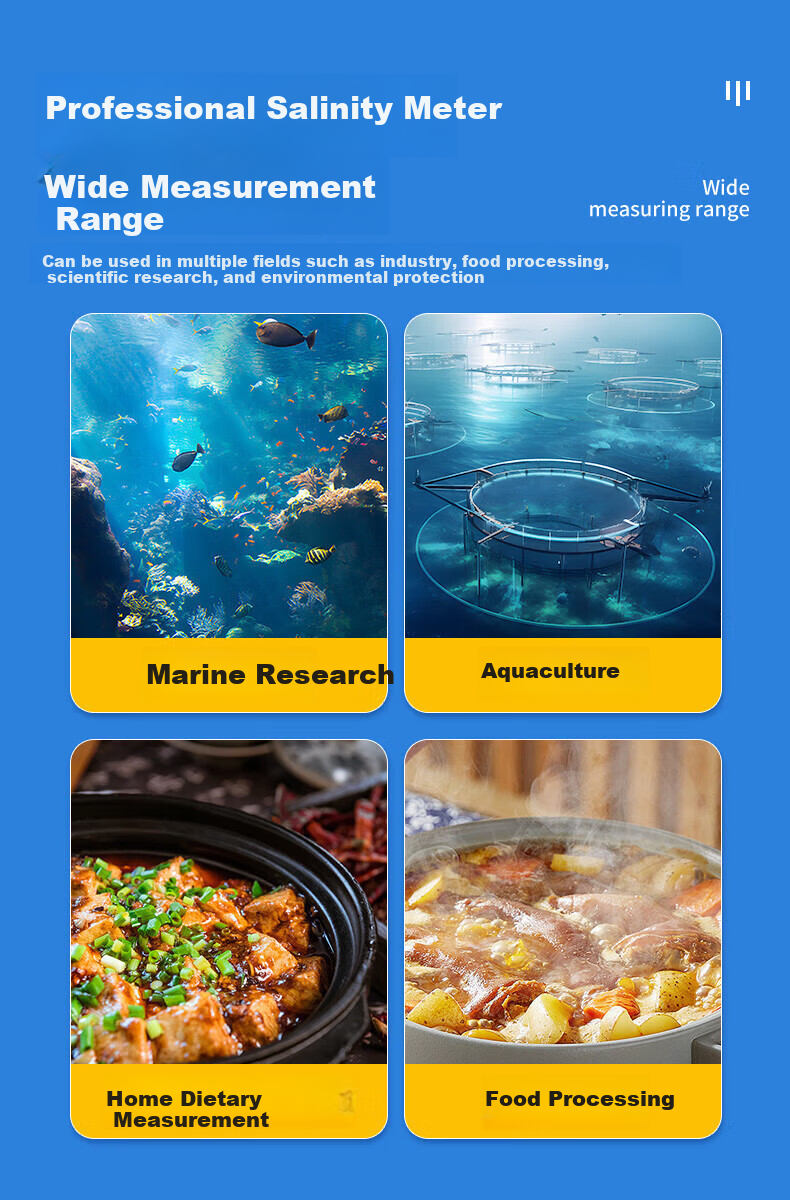 Suwei Salinity Meter, Electronic Seawater Salinity Meter, High-Precision Seawater Aquarium Aquaculture Salinity Detector SW-702 2