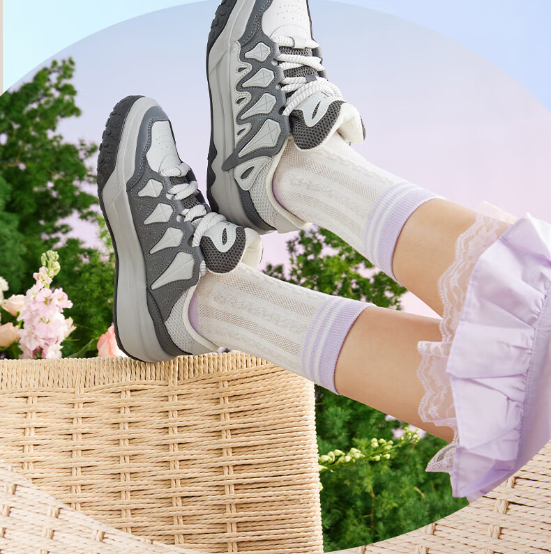 361° Women's Sports Shoes, Spring Leather Retro Couple Sneakers, Style 682516610-2 24