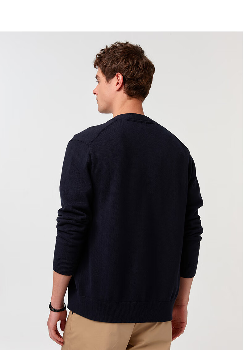 HAZZYS Men's Clothing, PHIZ Knitted Cardigan ABYZD0CAI10, Navy Blue NV, Size M (170/92A46) 12