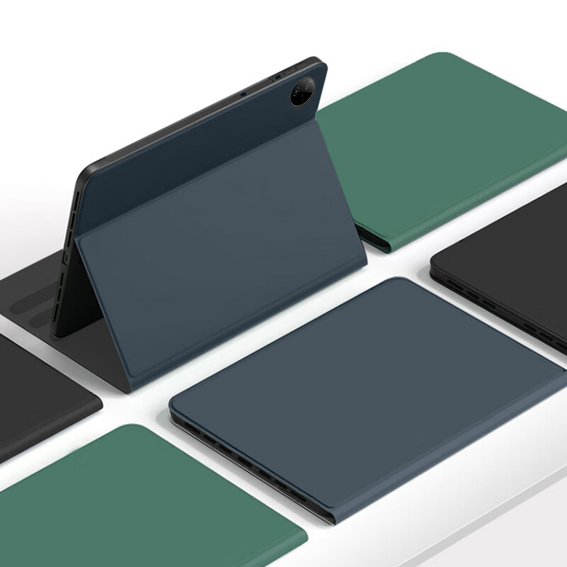 ALittleFlower Compatible with Vivo Pad 3 Case, 12.1-Inch, 2024 Model, Universal for IQOO Pad/Pad 2 Tablets, Protective Cover, Shockproof, Slim Soft Shell, Sleep/Wake Function, Dark Night Gree
