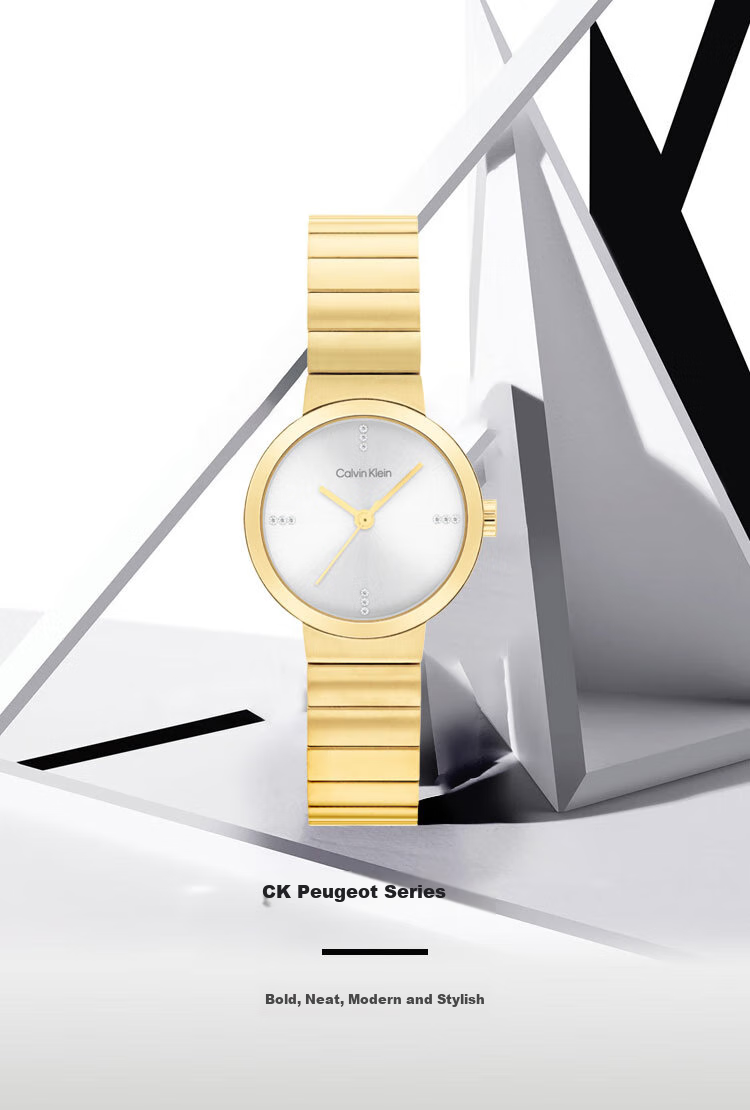 Calvin Klein CK Elite Series Fashion Wristwatch Series 25200416, Gold, Dial 1