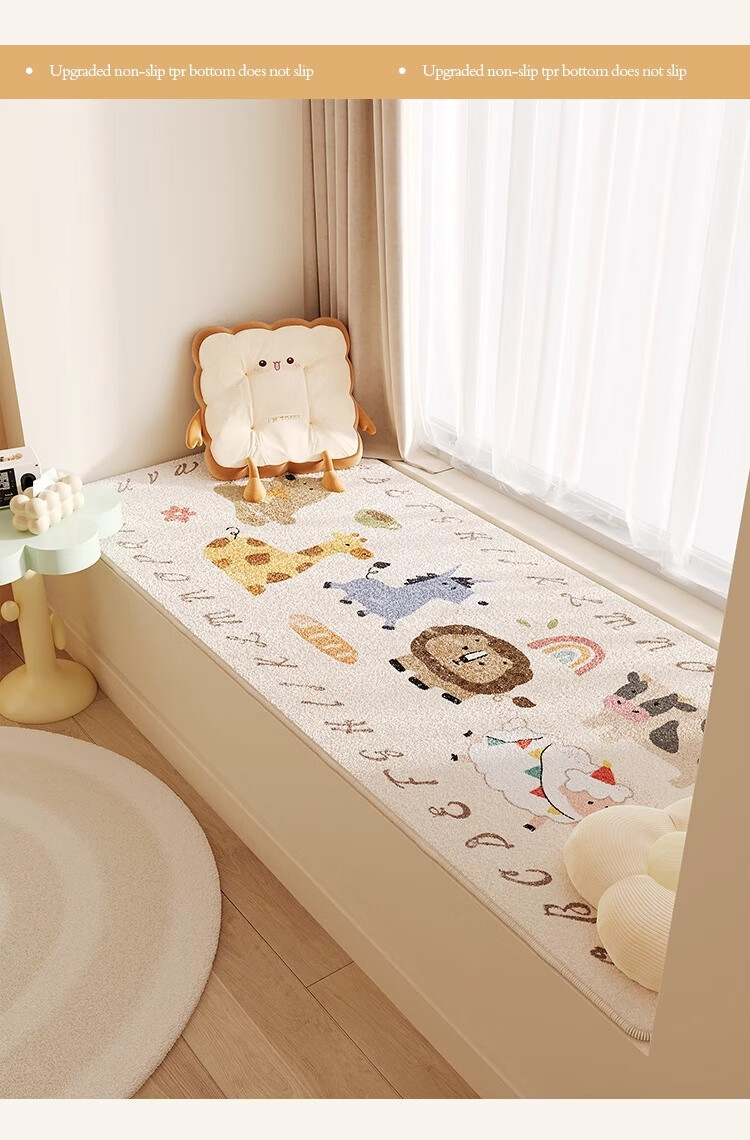 Manshuo Bedroom Bay Window Cushion, Windowsill Seat Pad, All-Season Balcony Tatami Mat, Thickened Sofa Cushion, Non-Slip, 80*220cm 12