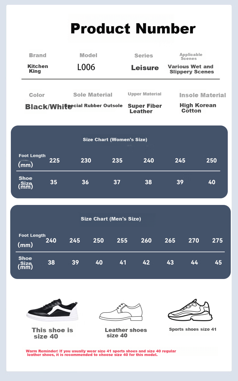 Chuwang Kitchen Non-Slip Oil-Resistant Work Shoes, Chef Casual Shoes, Breathable Summer Flyknit Mesh L006, Men's - Black, Size 42 15