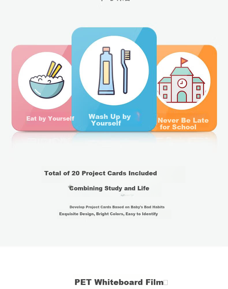 Deli 60*40cm Growth Self-Discipline Chart, Student Kindergarten Reward Stickers, Points for Good Habits, Top Student Habit Formation Course, Daily Check-In, Birthday Gift Stationery for Boys And Girls 5