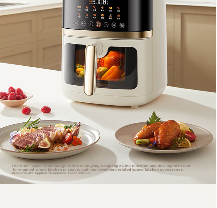 Joyoung Home 6.5L Large Capacity Electric Air Fryer with Upper And Lower Heating, No-Flip Design, Visible Window, 5 Cooking Modes, Adjustable Texture, Air Fryer KL65-V573 10