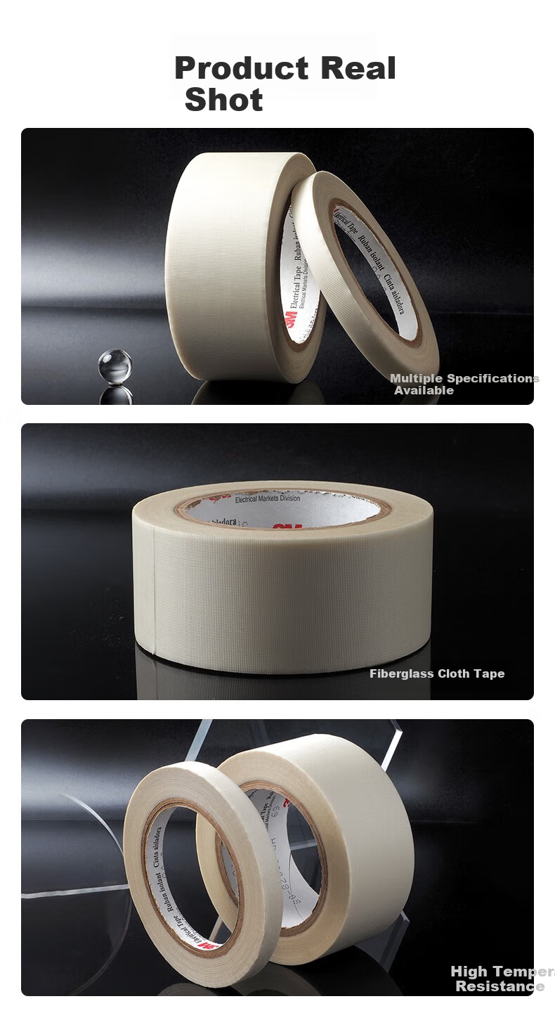 3M Glass Cloth Tape, Heat-Resistant Single-Sided Tape, Insulating Tape, 1 Roll (20mm*3 3M) 69# 7
