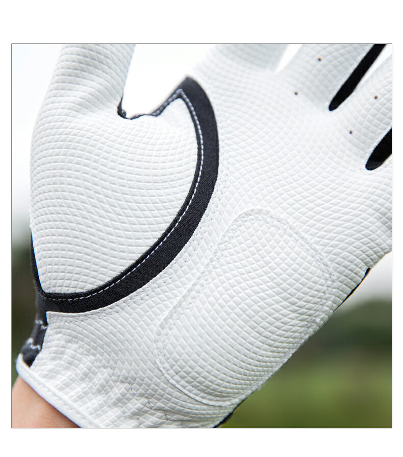 PGM Golf Gloves Men Super Stretch Magic Gloves Non-Slip Breathable Summer Black Left Hand 2 Pieces Size M 5