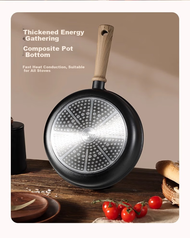 CaROTE Non-Stick Frying Pan, Small Skillet for Home Use, Suitable for Pancakes, Eggs, Steak, Titanium Cookware, Lightweight, Compatible with Induction Cookers, 26cm 13