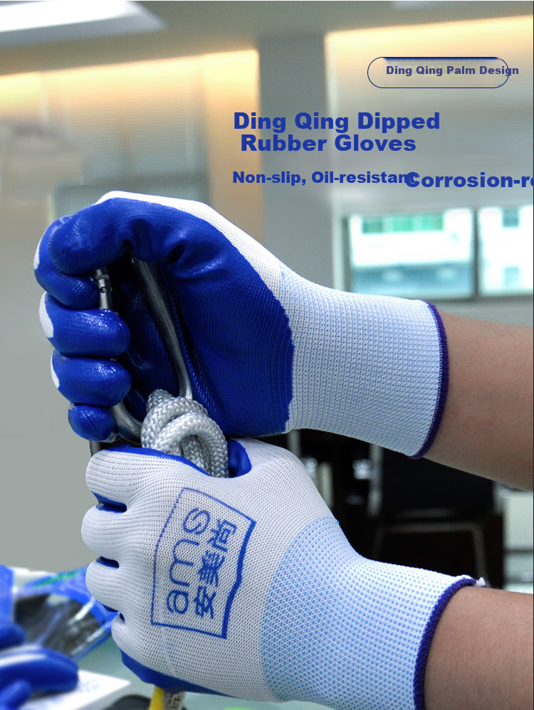 Ams Cotton Work Gloves with Anti-Slip Thickened Durable Cotton Yarn for Car Repair, Agriculture, Construction, Labor, Bricklaying, Warehouse Work, White Unisex 900G [Authentic Product] 12 Pairs 9