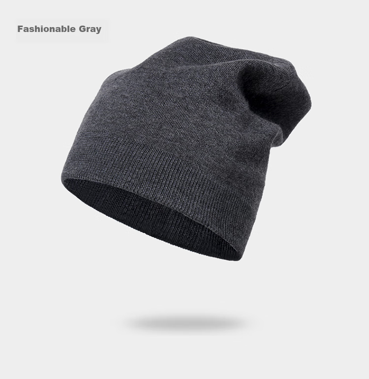 TUCANO [Double-Layer Thickened] Pure Wool Men's Hat, Winter Knitted Cap, Woolen Hat, Cold-Proof And Warm Hat for Winter 10