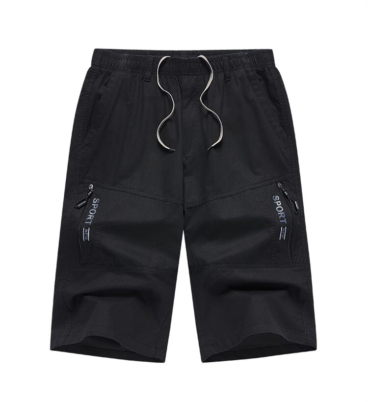 TUCANO Men's Summer Cotton Comfortable Casual Sports Five-Point Shorts Versatile Fashion Work Pants Dark Gray AL 5