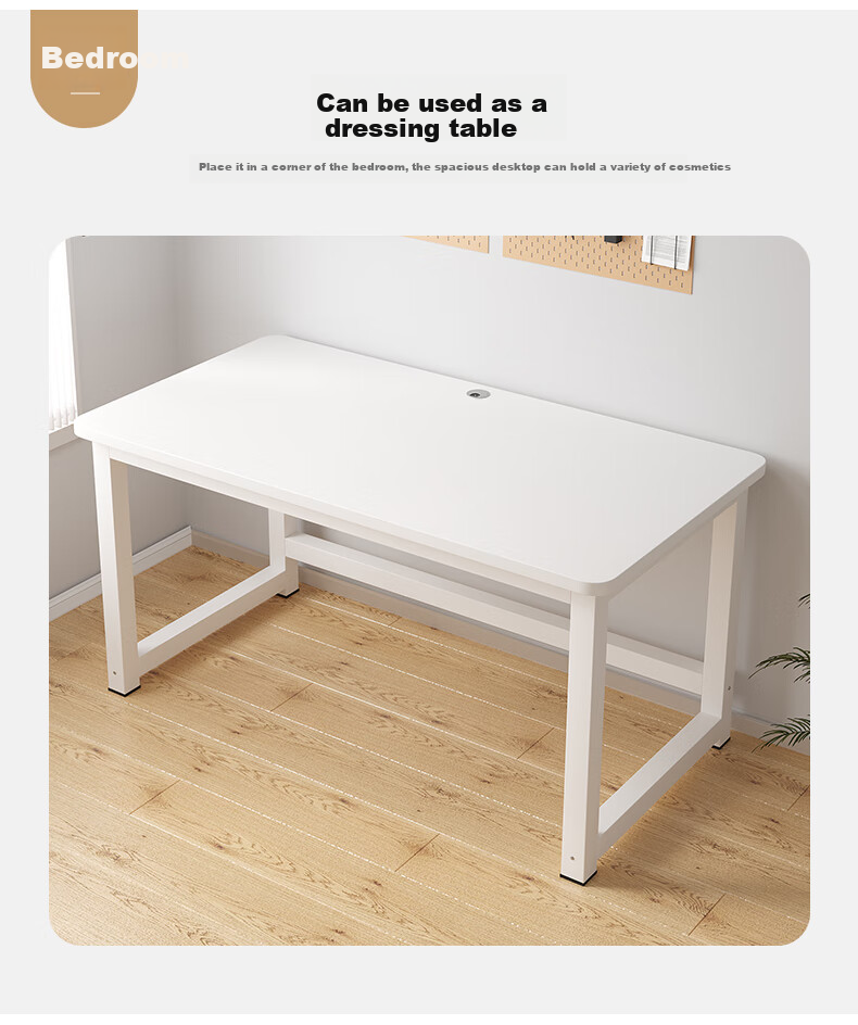 KULIN Computer Desk Home Desktop Writing Desk for Bedroom And Living Room, Simple Office Study Table, Walnut Color, 1.2 Meters 5