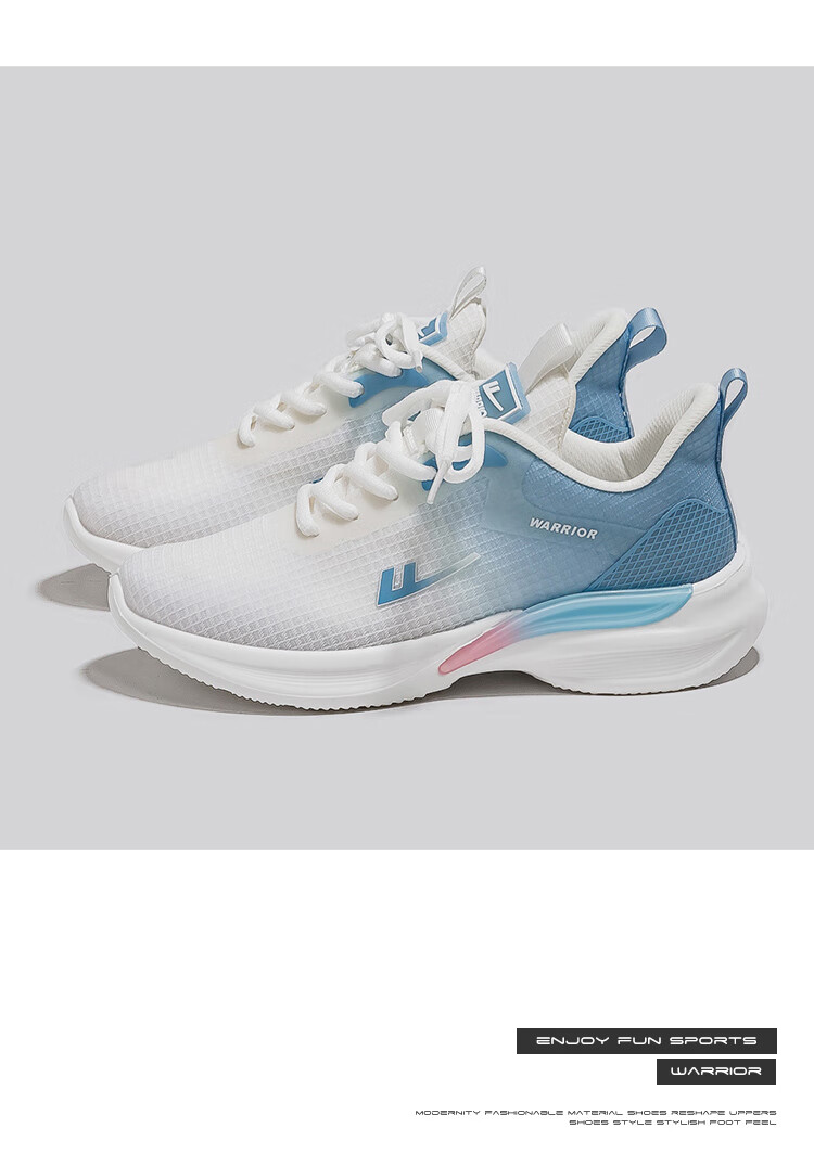 Huili Official Women's Shoes, Summer Breathable Mesh Sneakers for Women, 2026 New Style Women's Shoes, White And Blue, Size 39 12