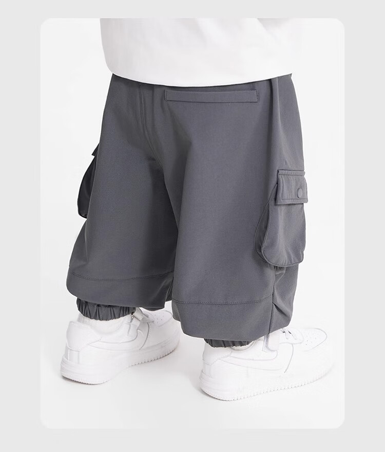 Ciciibear [Moisture-Wicking Quick-Dry Waterproof] ciciibear Baby Work Pants Spring Autumn Boys Pants 2025 New Children's Long Pants 14