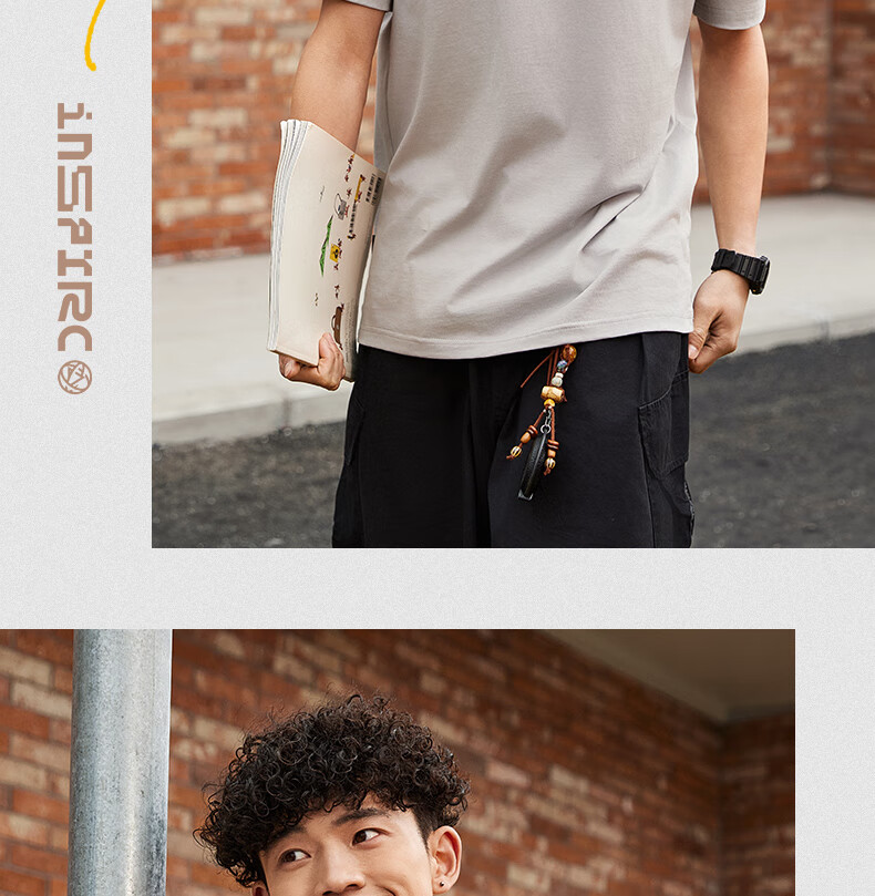 Peak Men's Summer Short Sleeve Ice Silk Breathable Cool Casual Loose Sports Outdoor Trendy Cotton T-Shirt DF652250 5