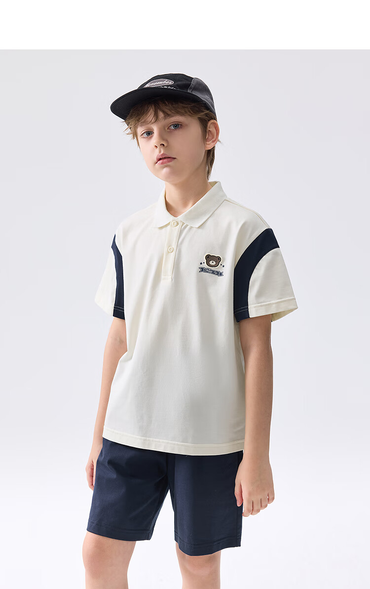 Balabala Kids Short Sleeve Set 2025 Summer Boys Baby Two-Piece Thin College Style 208225119108 23