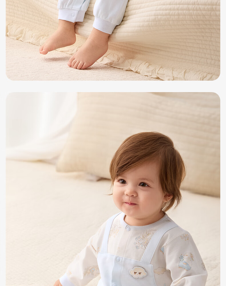 Shiyuejiejing, Baby Romper, Straight-Collar Bodysuit, Infant Onesie, Newborn Clothing 22