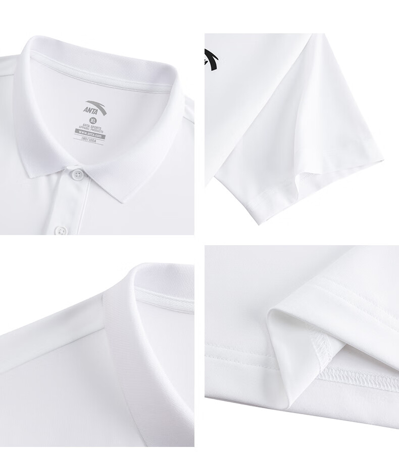 Anta Xingdong Polo | Casual Collared Short Sleeve Men's Summer Quick-Dry Business Commuter Colorful Polo Shirt Top 23
