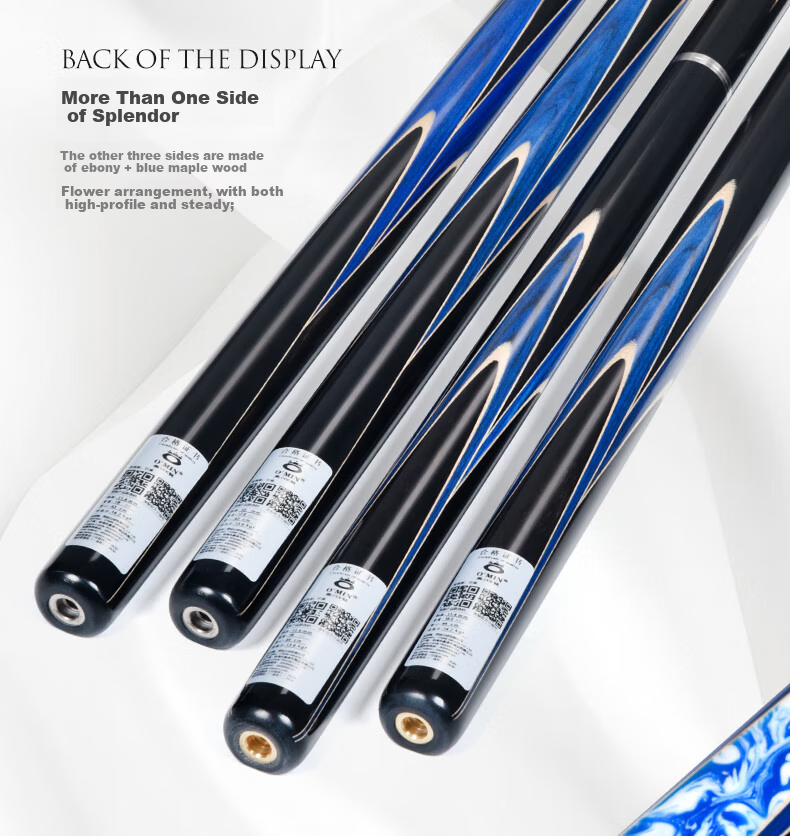 Aomi Xianyan Billiard Cue, Detachable 9.5mm Black 8 Snooker Cue, Small Tip 16 Color Black Eight Ball Cue, Pool Cue 13