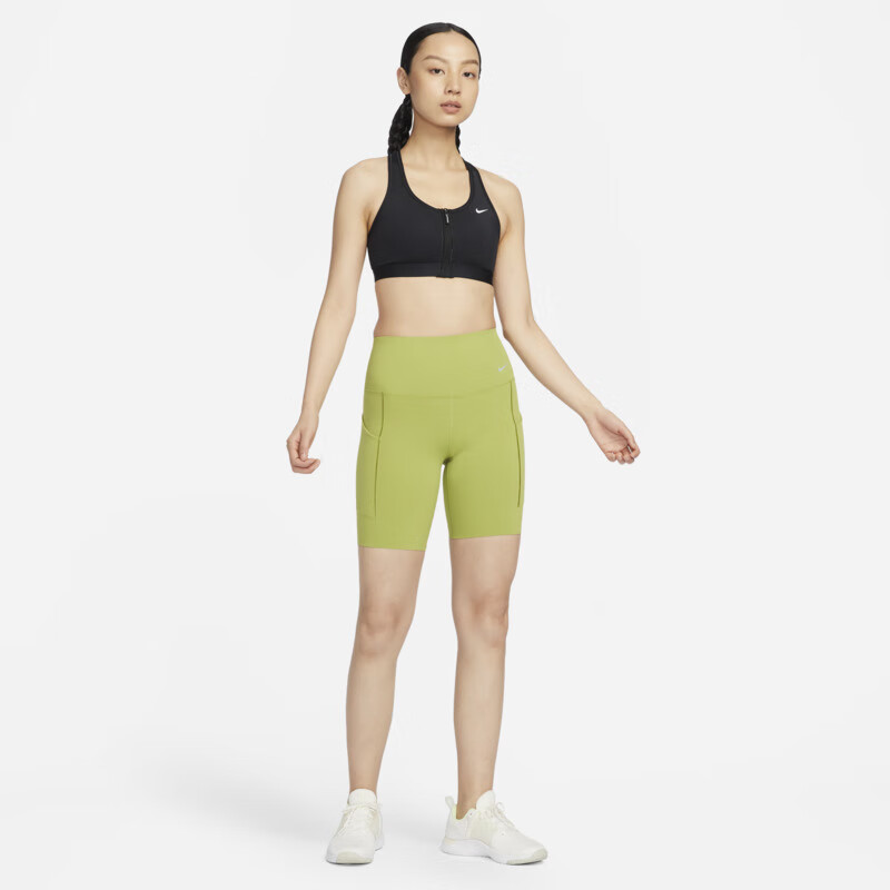 NIKE Women's Sports Bra AS W NK DF SWOOSH Sportswear FN2732-010, Black, Size M 8