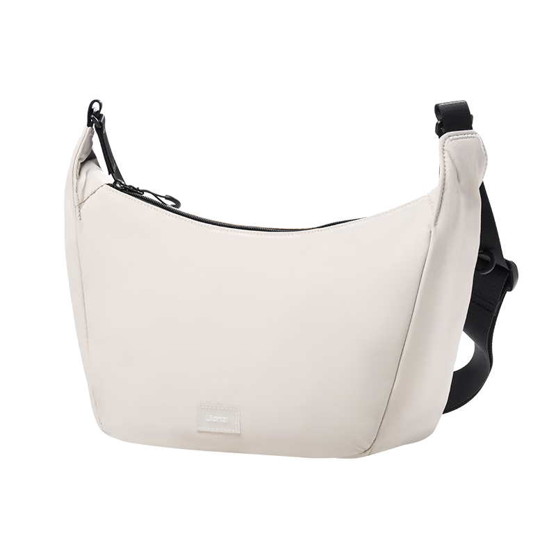 Ulanzi Half-Moon Crossbody Shoulder Camera Bag (Off-White) Portable Mirrorless Photography Backpack Casual Video Bag Digital Storage Bag for Canon Sony Nikon Cameras