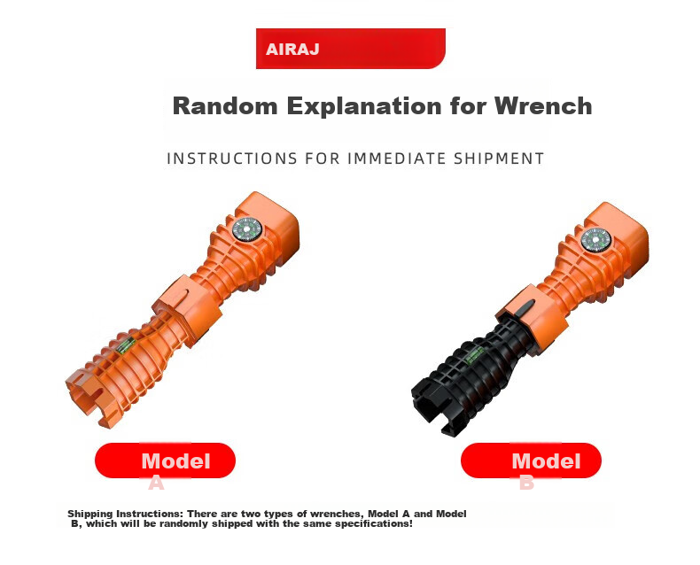Airuize Sink Wrench, Bathroom Tool, Multi-Functional Wrench, Faucet And Pipe Universal Installation Tool, 5-I 1