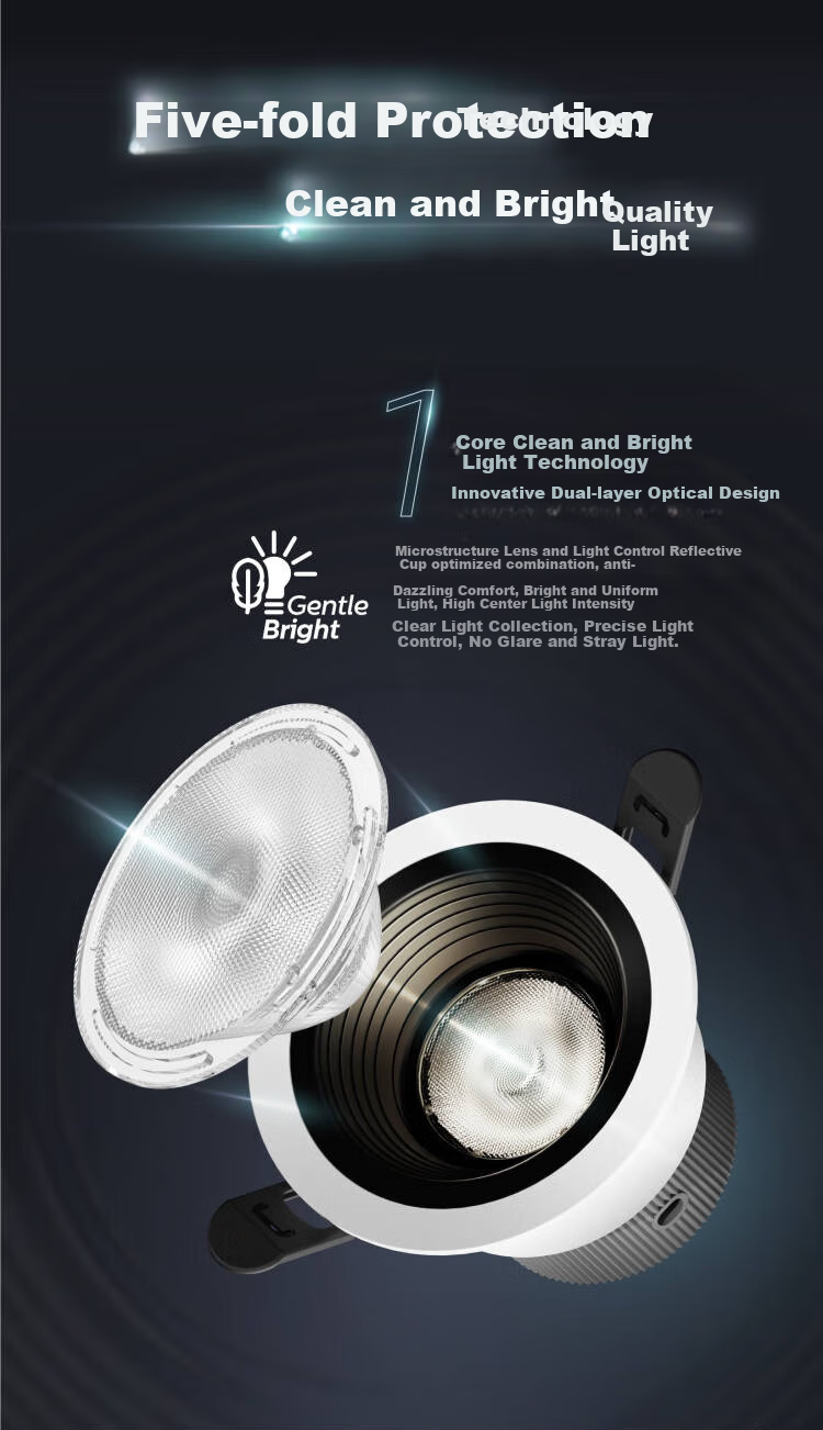 PHILIPS LED Spotlight Recessed Small Hill Anti-Glare Downlight for Living Room Hallway Ceiling Mounting Hole 3W 2700K [4-Pack] 2