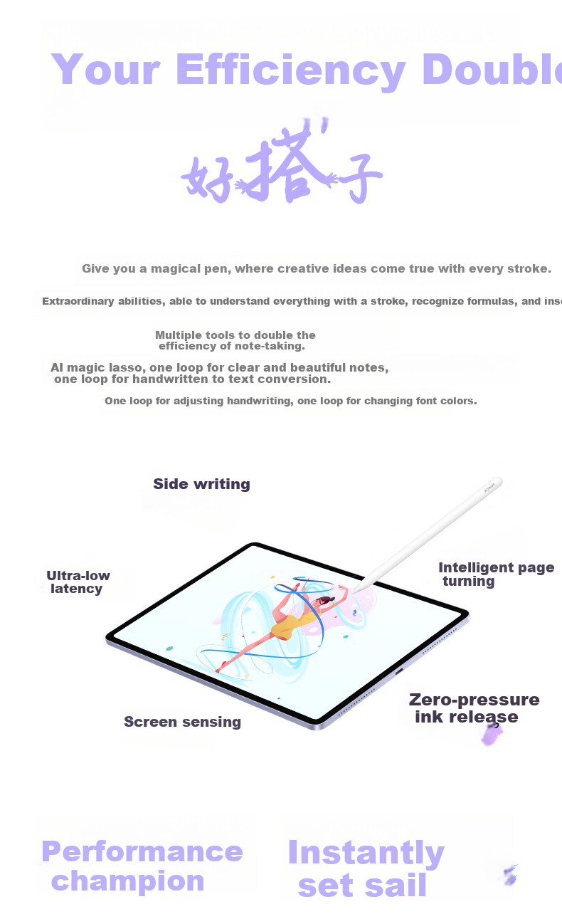 HONOR Tablet V9 [Subsidy], 11.5-Inch Tablet, Ultra-Thin, 10100mAh Large Battery, 2.8K Eye-Protection Screen, 8GB+128GB, Luyan Purple 14