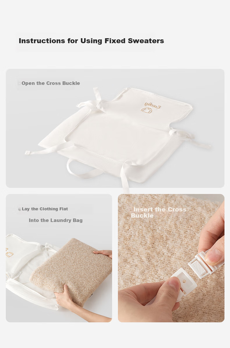 EACHY Wool Sweater Washing Bag, Washing Machine-Specific Sweater Laundry Mesh Bag, Care Bag, Sweater Mesh Pocket - Medium Size 8